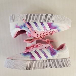 Adidas Women's Pink and Purple Sneakers
